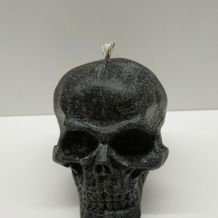 Чорний череп — свічка воскова