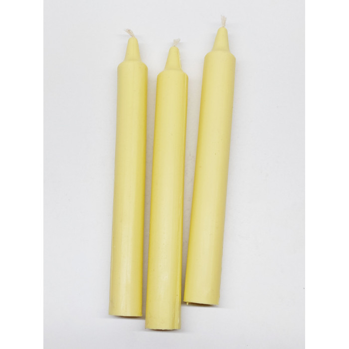 Білі воскові свічки  8 годин (колір слонової кістки)