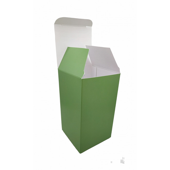 Коробка для пакування подарунків брудно-салатова